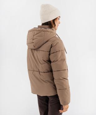 Doudoune à capuche et col montant femme vue3 - GEMO 4G FEMME - GEMO