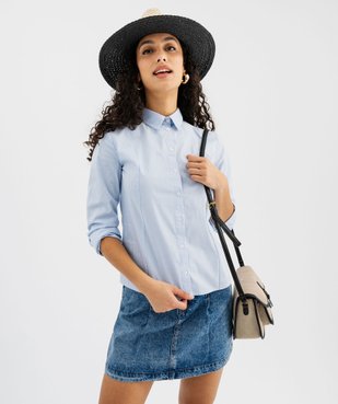 Chemise manches longues cintrée à rayures femme vue1 - GEMO(FEMME PAP) - GEMO