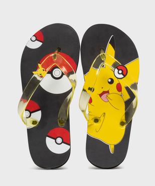 Tongs PIkachu à brides translucides garçon  - Pokémon vue1 - POKEMON - GEMO