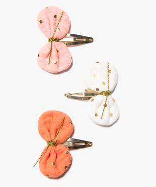 Pinces à cheveux fille en gaze de coton (lot de 3) vue1 - GEMO (ACCESS) - GEMO