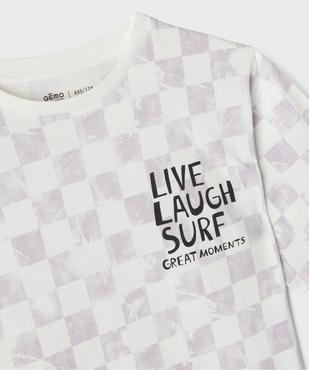 Tee-shirt manches courtes imprimé coupe oversize garçon vue3 - GEMO 4G GARCON - GEMO