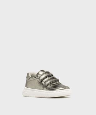 Baskets basses brillantes à scratch fille vue2 - LOVELY WINGS GEMO FOR GOOD - GEMO