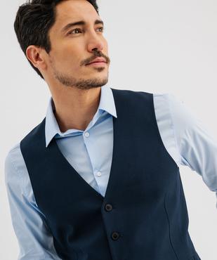 Gilet de costume sans manches uni homme vue3 - GEMO 4G HOMME - GEMO