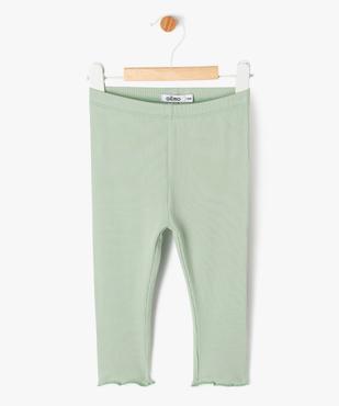 Legging en maille côtelée avec bas froncé bébé fille  vue1 - GEMO 4G BEBE - GEMO