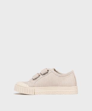 Tennis en toile à scratch et bout recouvert garçon - LuluCastagnette vue3 - LULUCASTAGNETTE - GEMO