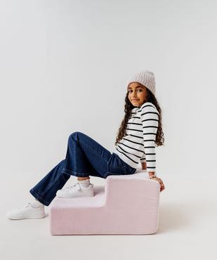 Jean flare taille ajustable en coton stretch fille vue1 - GEMO 4G FILLE - GEMO