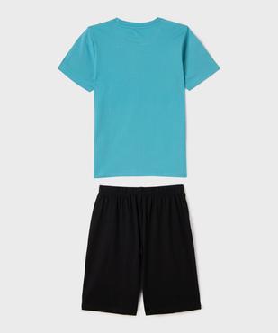 Pyjashort en coton imprimé jeu vidéo garçon vue3 - GEMO 4G GARCON - GEMO