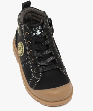 Boots garçon fourrées avec col à carreaux - LuluCastagnette vue5 - LULU CASTAGNETT - GEMO