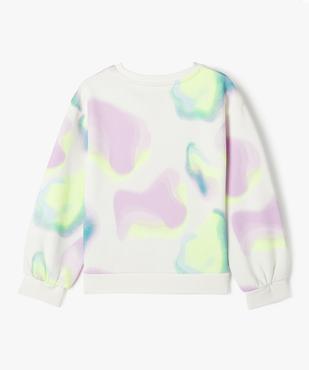 Sweat avec motifs abstraits fille vue3 - GEMO 4G FILLE - GEMO