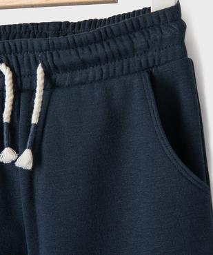 Pantalon en maille avec taille élastique et revers bébé fille vue2 - GEMO 4G BEBE - GEMO