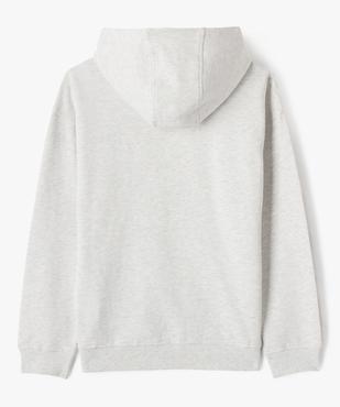 Sweat à capuche avec inscription velours garçon - Camps United vue3 - CAMPS - GEMO