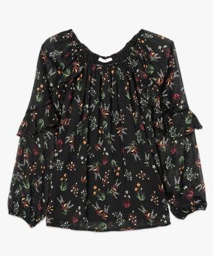 Blouse à motifs fleuris et volants sur les manches vue4 - GEMO(FEMME PAP) - GEMO