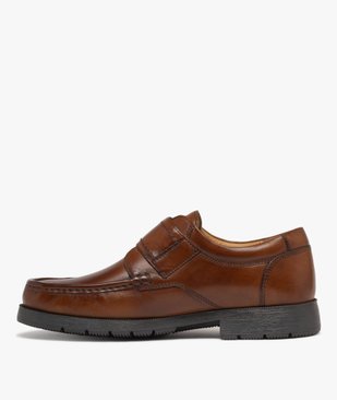 Chaussures bateau homme confort dessus cuir uni vue10 - PIERRE CARDIN CONFORT - GEMO