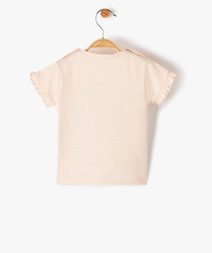 Tee-shirt bébé fille avec logo brodé – LuluCastagnette vue3 - LULUCASTAGNETTE - GEMO