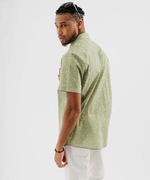Chemise à manches courtes à motifs fleuris coupe regular homme vue3 - GEMO 4G HOMME - GEMO
