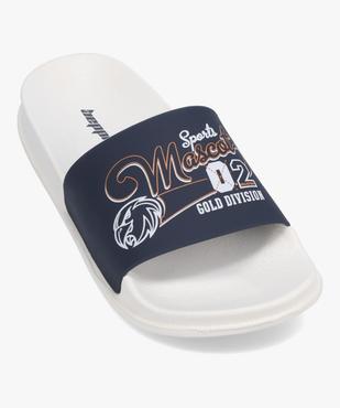 Mules de piscine garçon motifs style campus vue5 - GEMO (ENFANT) - GEMO