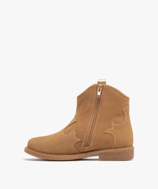 Boots fille à zip style santiags avec étoile  vue3 - LOVELY WINGS GEMO FOR GOOD - GEMO