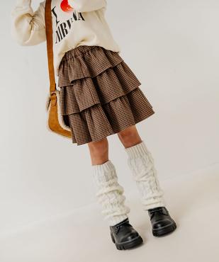 Jupe courte à volants avec taille élastique fille vue6 - GEMO (ENFANT) - GEMO