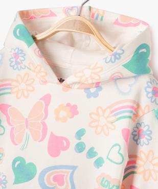 Robe sweat en maille douillette imprimée bébé fille  vue2 - GEMO 4G BEBE - GEMO