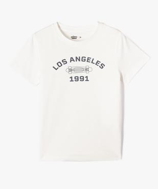 Tee-shirt manches courtes en coton imprimé garçon vue1 - GEMO 4G GARCON - GEMO