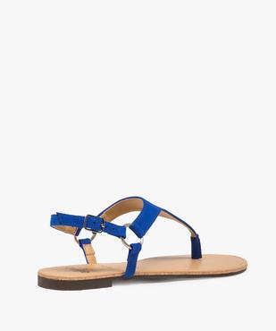 Nu-pieds femme unis à entredoigt et bride au talon vue4 - GEMO (CASUAL) - GEMO