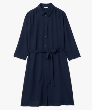 Robe chemise de grossesse à manches 3/4 en maille fluide vue4 - GEMO (MATER) - GEMO