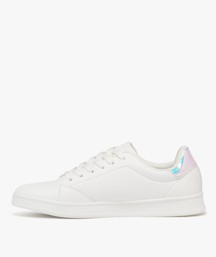 Baskets basses à lacets avec patch au talon femme - Follow Me vue3 - FOLLOW ME - GEMO