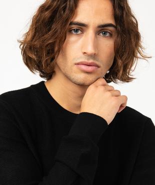 Pull en maille texturée homme vue6 - GEMO 4G HOMME - GEMO