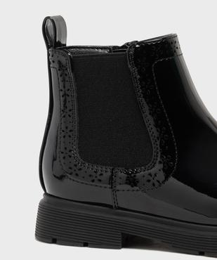 Boots Chelsea vernies à fermeture zippée fille - Lovely Wings vue6 - LOVELY WINGS - GEMO