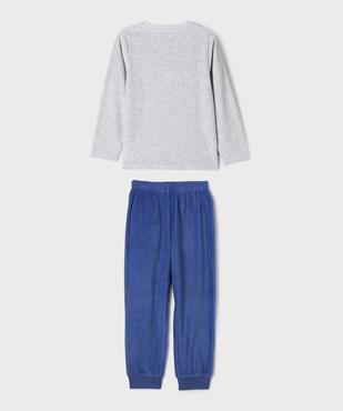 Pyjama en velours 2 pièces bicolore motif chien garçon vue4 - GEMO (ENFANT) - GEMO