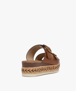 Sandales mules avec semelle plateforme en corde femme - Valentina Baldano vue5 - VALENTINA BALDA - GEMO