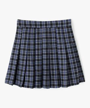 Jupe plissée courte fille vue2 - GEMO (JUNIOR) - GEMO