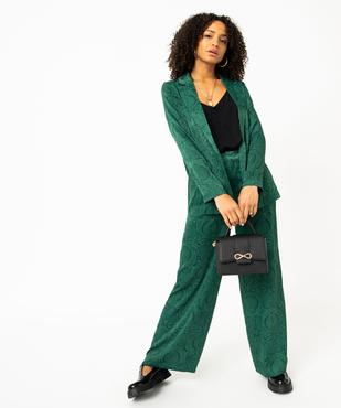 Veste blazer femme imprimée en matière satinée vue5 - GEMO(FEMME PAP) - GEMO