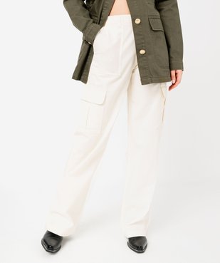 Pantalon cargo multi poches femme vue2 - GEMO 4G FEMME - GEMO