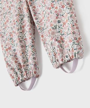 Salopette de pluie imperméable à bretelles élastiques bébé fille vue3 - GEMO(BEBE DEBT) - GEMO