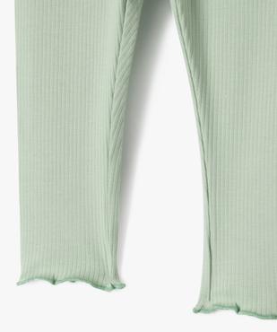Legging en maille côtelée avec bas froncé bébé fille  vue2 - GEMO 4G BEBE - GEMO