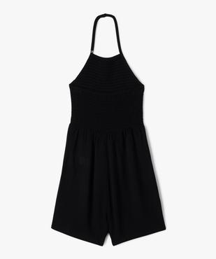 Combishort fille avec buste smocké  vue3 - GEMO (JUNIOR) - GEMO