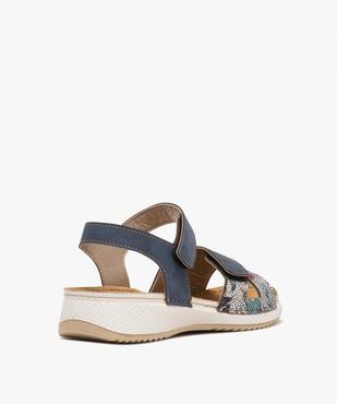 Sandales confort légères à brides scratch femme vue4 - G'FLEX - GEMO