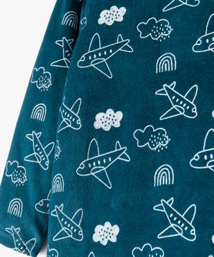 Pyjama 2 pièces en velours imprimé avion bébé vue3 - GEMO(BB COUCHE) - GEMO