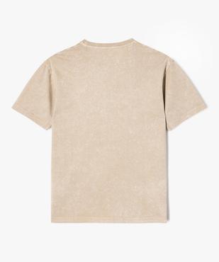 Tee-shirt à manches courtes avec motif poitrine garçon vue3 - GEMO 4G GARCON - GEMO