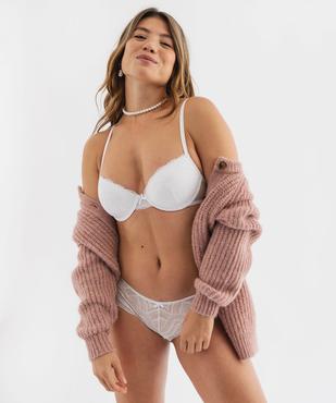 Shorty en dentelle et tulle femme (lot de 2) vue1 - GEMO(HOMWR FEM) - GEMO