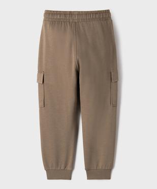Pantalon de jogging coupe cargo garçon vue3 - GEMO 4G GARCON - GEMO