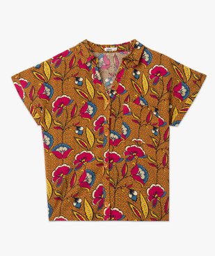 Chemise femme imprimée à manches courtes vue4 - GEMO(FEMME PAP) - GEMO