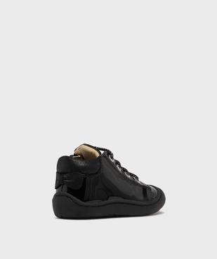 Chaussures premiers pas dessus cuir verni bébé fille - NA! vue4 - NA! GEMO FOR GOOD - GEMO