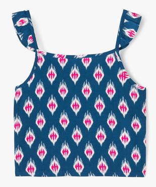 Chemise fille à bretelles et dos smocké à motifs vue1 - GEMO (ENFANT) - GEMO