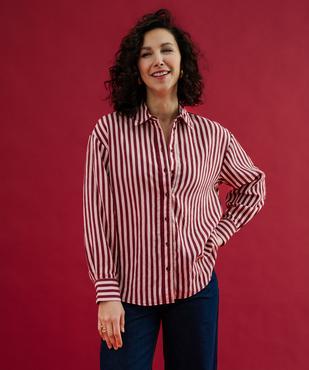 Chemise fluide à rayures coupe ample femme vue2 - GEMO 4G FEMME - GEMO