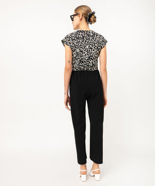 Combinaison pantalon 7/8e sans manches fluide femme vue3 - GEMO(FEMME PAP) - GEMO