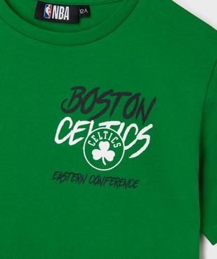 Tee-shirt manches courtes inscription Boston Celtics garçon - NBA vue3 - NBA - GEMO