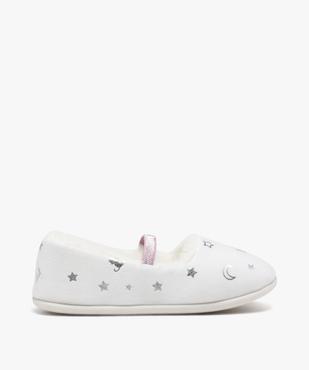 Chaussons fille ballerines fourrées à bride élastique pailletée vue1 - GEMO (ENFANT) - GEMO