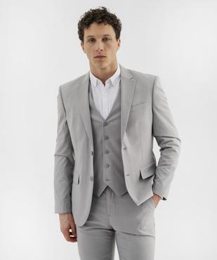 Veste de costume coupe droite en matière extensible homme vue1 - GEMO 4G HOMME - GEMO